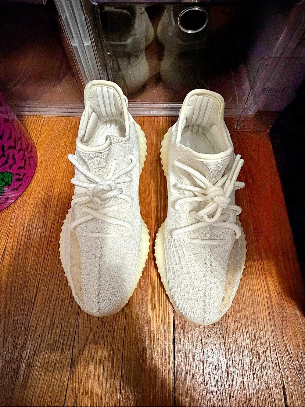 Adidas Yeezy Boost 350 V2 Bone Knit Sneakers White
